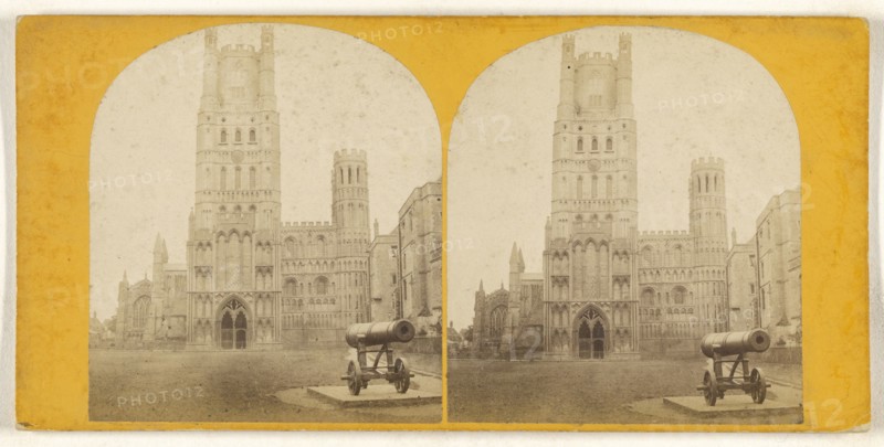 Ely Cathedral - West Front; British; about 1860; Albumen silver print