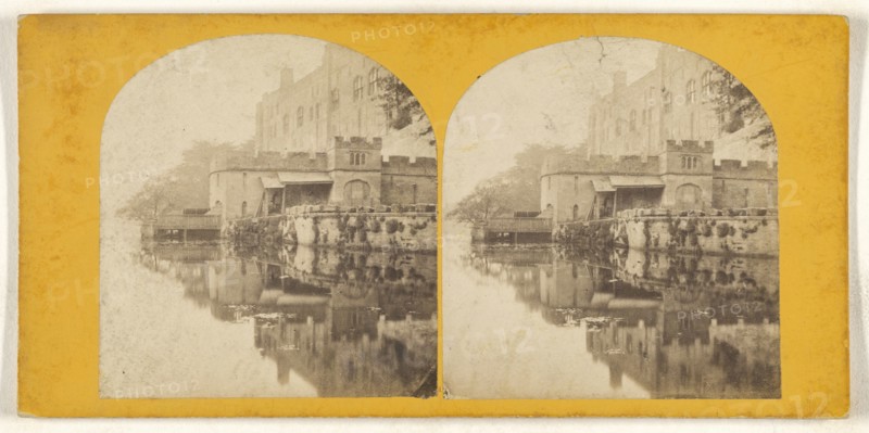 Warwick Castle; British; about 1860; Albumen silver print