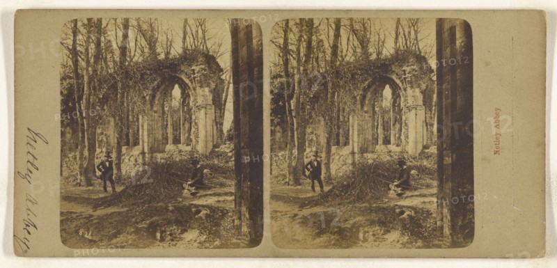 Netley Abbey; British; about 1860; Albumen silver print