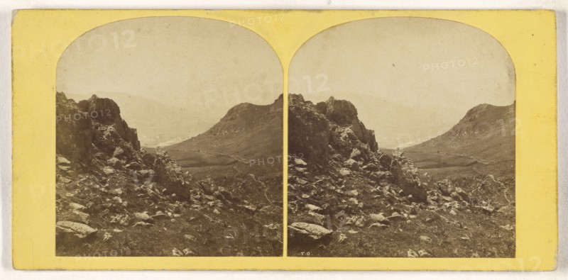 Wetherlam, Cornister Old Man and Skelwith Bridge from Loghrigg Fell; British; about 1860; Albumen silver print