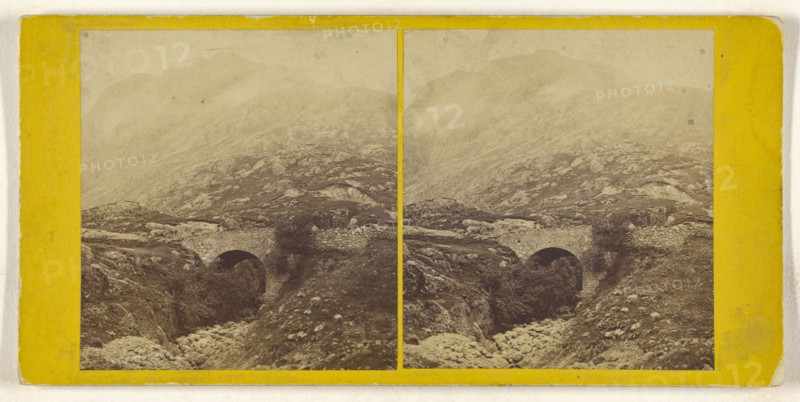 Bridge of the Three Waters, Glencoe; British; about 1860; Albumen silver print