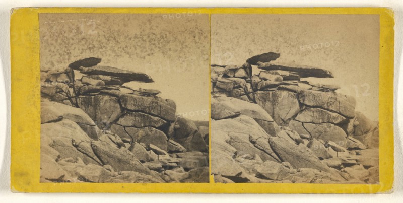 Pulpit Rock St. Mary's; J.C. Tonkin, British, active Sully, England 1860s, about 1870; Albumen silver print