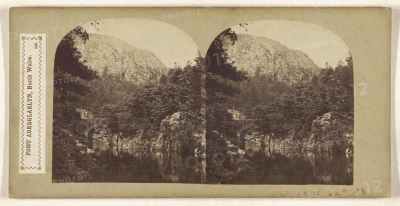 Pont Aberglaslyn, North Wales; British; about 1865; Albumen silver print