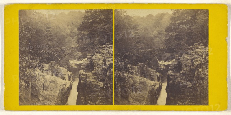Dunkeld. The Hermitage Bridge; British; about 1865; Albumen silver print