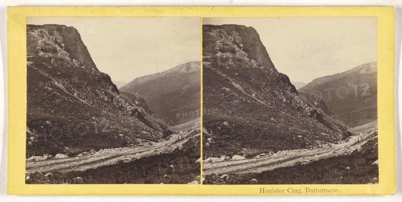 Honister Crag, Buttermere; British; October 1868; Albumen silver print