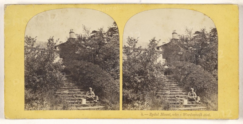 Rydal Mount, where Wordsworth died; British; about 1860; Albumen silver print