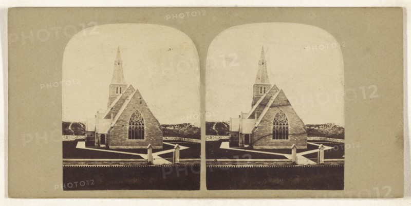 Birkdale Ch. nr. Southport; British; about 1865; Albumen silver print