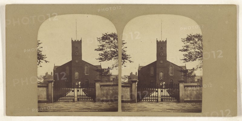 Christ Church. Southport; British; about 1865; Albumen silver print