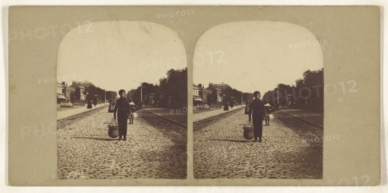 Lord Street, Southport; British; about 1865; Albumen silver print