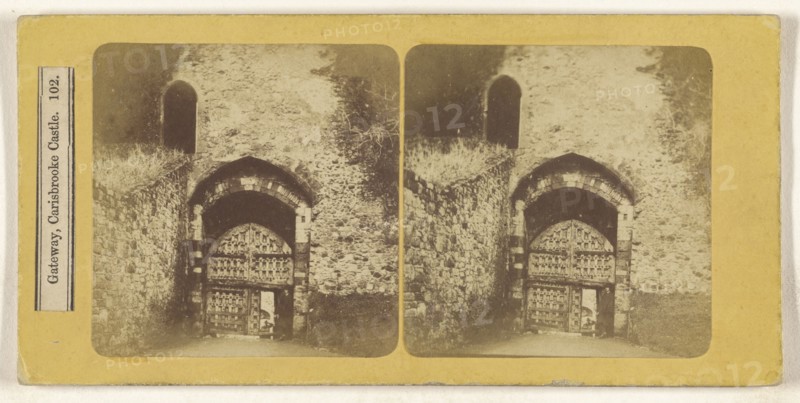 Gateway, Carisbrooke Castle; British; about 1865; Albumen silver print