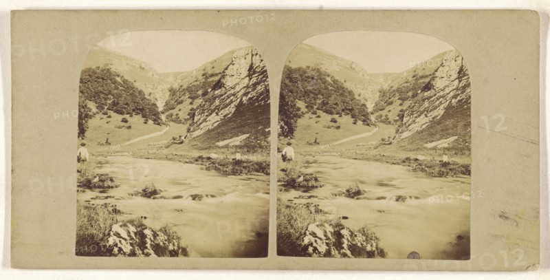 Entrance to Dovedale; British; about 1860; Albumen silver print
