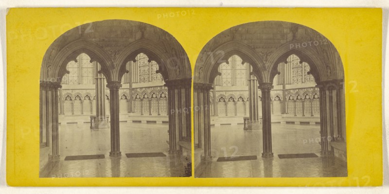 Salisbury Cathedral. The Chapter House; British; about 1860; Albumen silver print