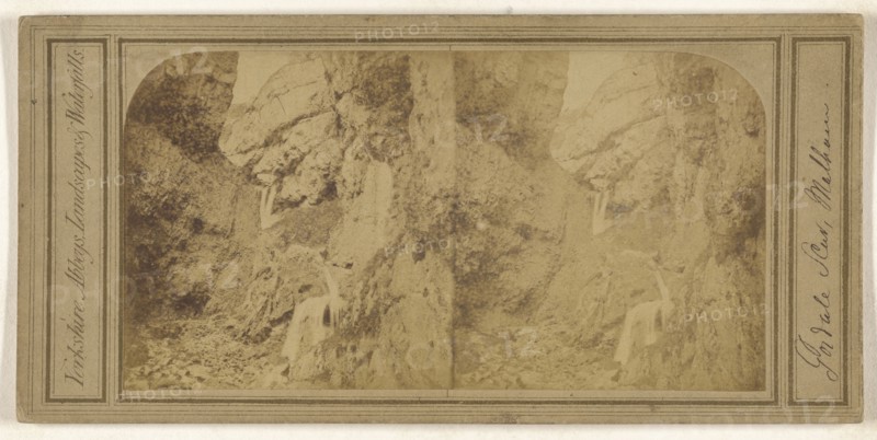 Gordale Scar, Malvern; British; about 1860; Albumen silver print