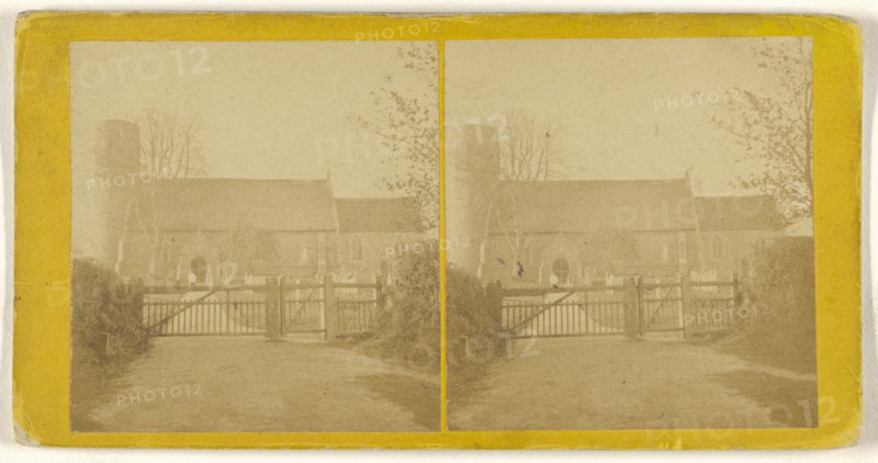 Belton Church; British; about 1860; Albumen silver print