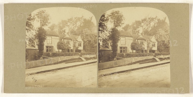 Cardnal Wolseys house, Highgate; British; about 1865; Albumen silver print