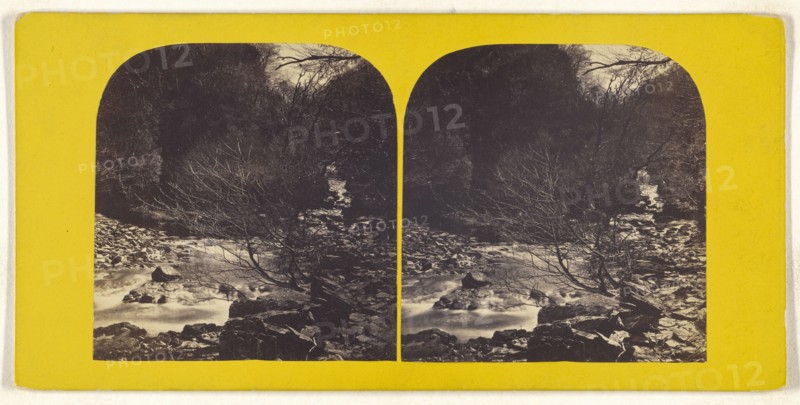 Waters Meet, Lynton; British; about 1865; Albumen silver print