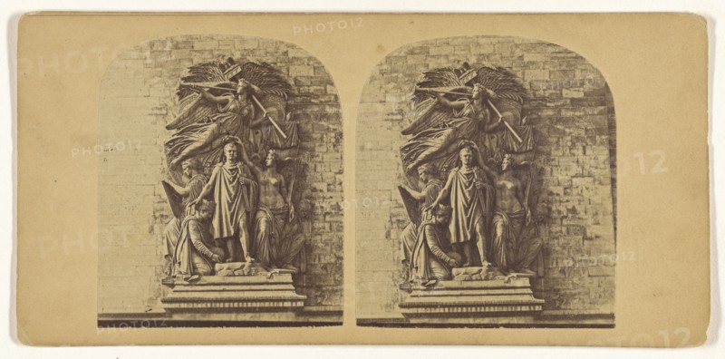 Bas Relief de L'Eglise, Paris; French; 1860s; Albumen silver print
