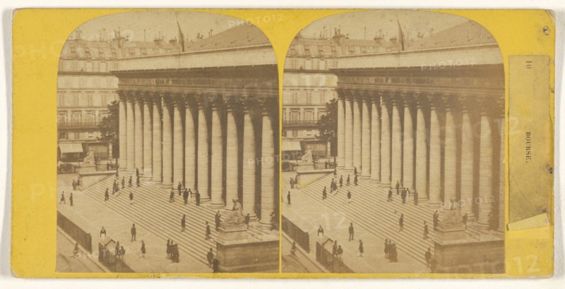 Bourse. Paris, France; French; 1860s; Albumen silver print