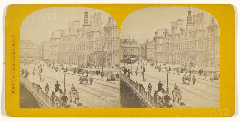 Hotel de Ville; French; 1860s; Albumen silver print