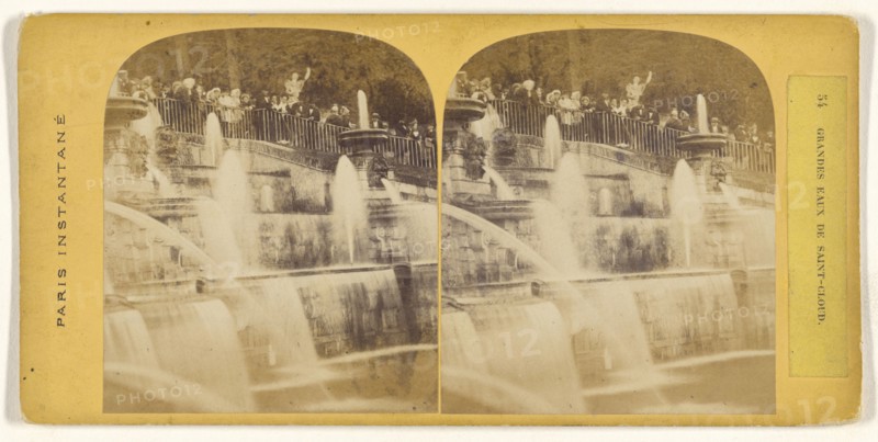 Grandes Eaux de Saint-Cloud; French; 1860s; Albumen silver print
