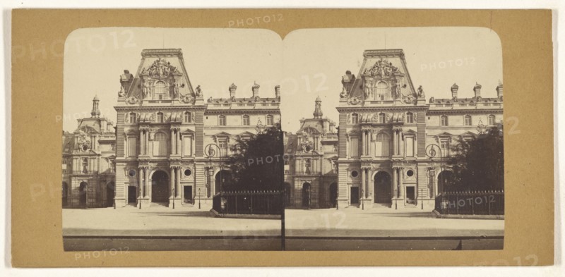 Government building, Paris, France; French; 1860s; Albumen silver print