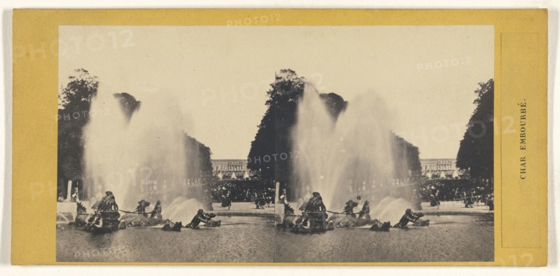 Char Embourbe; French; 1860s; Albumen silver print