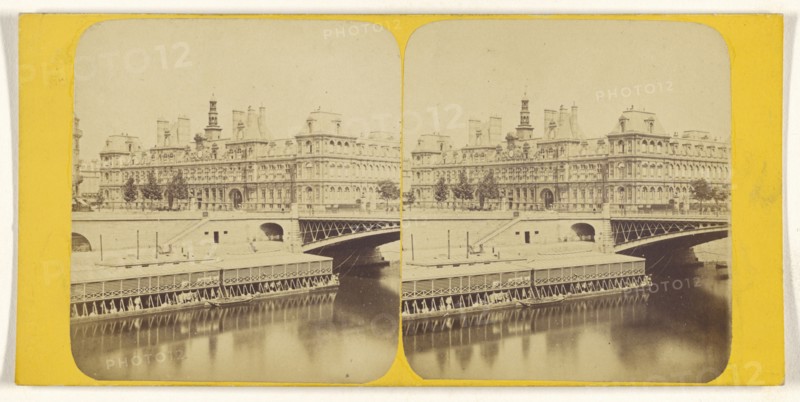Hotel de Ville; French; 1860s; Albumen silver print