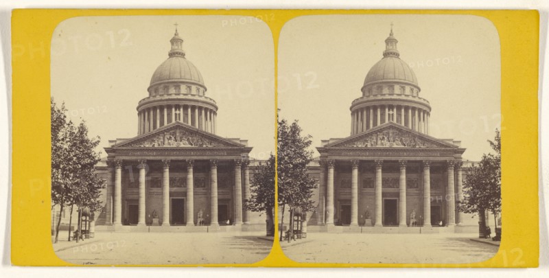Pantheon; French; about 1865; Albumen silver print