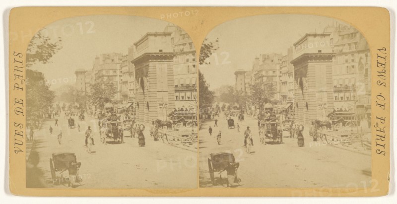 Boul. St Denis; French; about 1865; Albumen silver print