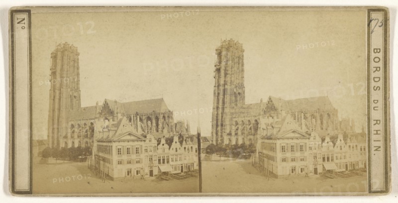 Malinea, Beligique, Cathedrale; French; about 1865; Albumen silver print