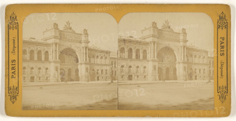 Palais de l'Industrie; French; about 1865; Albumen silver print