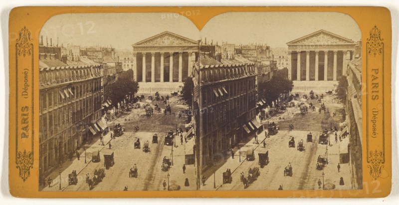 Rue Royale & la Madeleine; French; about 1865; Albumen silver print