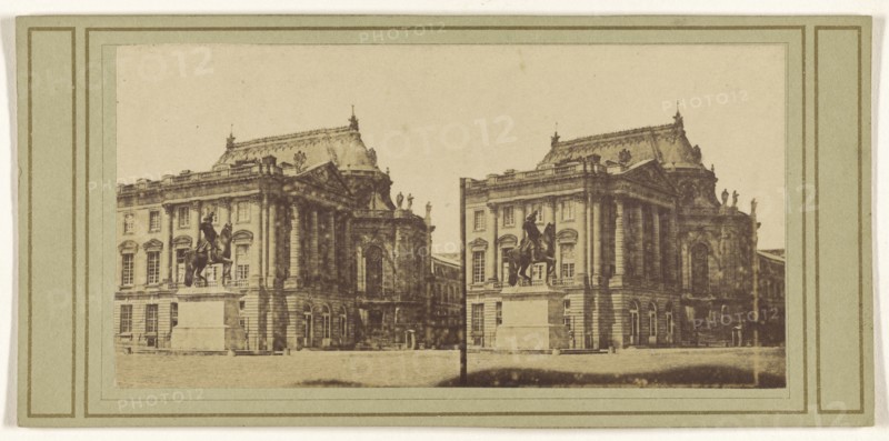 Louis XIV. Versailles; French; about 1860; Albumen silver print