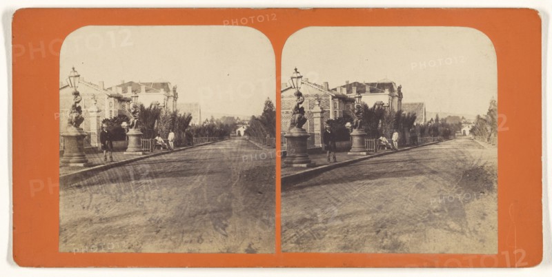 Bd Napoleon No. 6; French; about 1860; Albumen silver print
