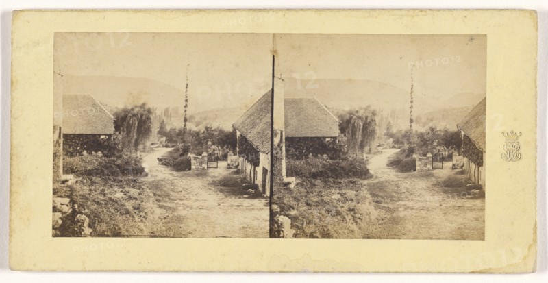Le val St. Joseph, pres de Salins, Jura, French; about 1865; Albumen silver print