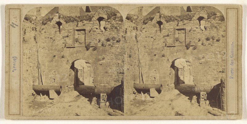 Portes des Canons; French; about 1865; Albumen silver print