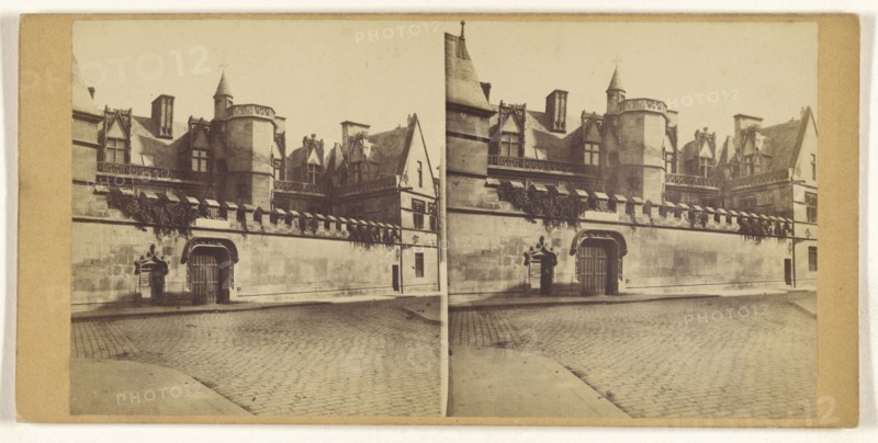 Hotel de Cluny, Paris; French; about 1860; Albumen silver print