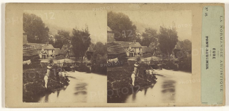 La Normandie Artistique. Eure. Pont-Audemer; French; about 1860; Albumen silver print