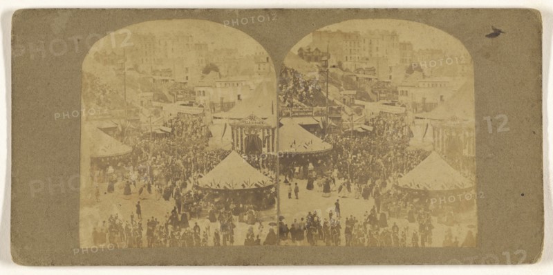 Montmartre; French; about 1865; Albumen silver print