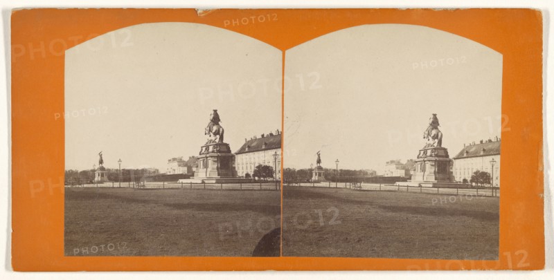 Heldenplatz; Austrian; about 1870; Albumen silver print