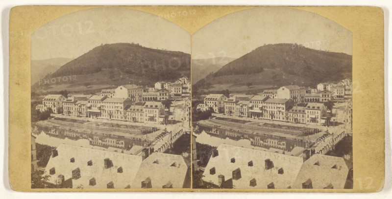 City of Bad Ems, Germany; German; about 1870; Albumen silver print