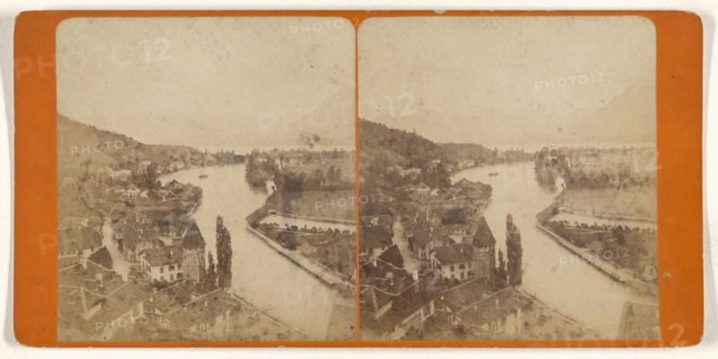 Vue prise a Clegin de Thum; German; about 1870; Albumen silver print