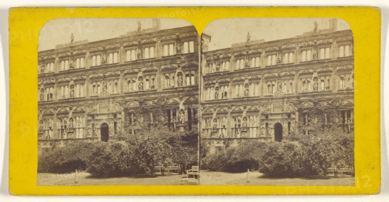 Palais d'othon Mauri a Heidelberg; German; about 1870; Albumen silver print