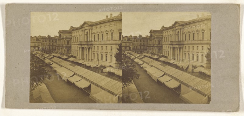 city, possibly German; German; about 1870; Albumen silver print