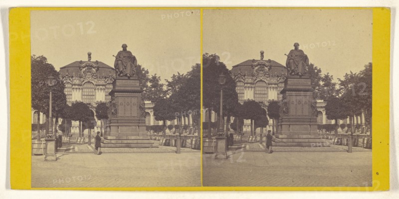 Zwinger, Dresden; German; about 1870; Albumen silver print