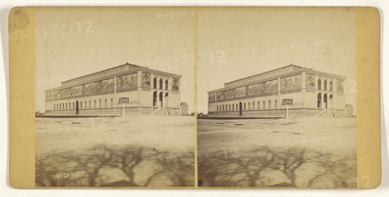 Munchen, Germany, Die neue Pyankothek; German; about 1870; Albumen silver print