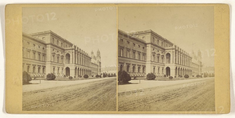 Munchen, Germany, Der Festsaalbau; German; about 1870; Albumen silver print