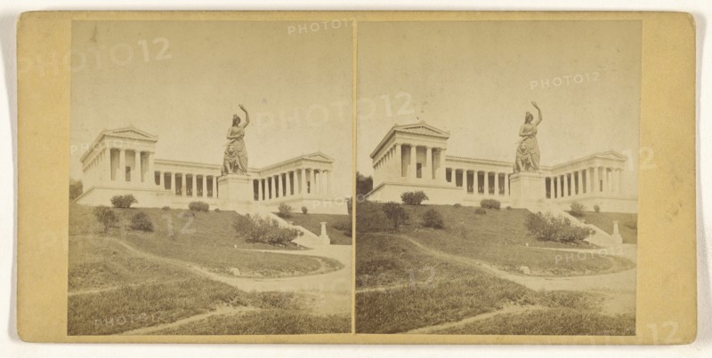 Munchen, Germany, Die Ruhmeshalle; German; about 1870; Albumen silver print