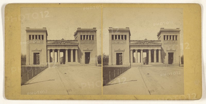 Munchen, Germany, Die Propylaen; German; about 1870; Albumen silver print