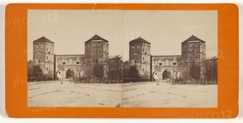 Munchen, Germany, Das Sendlingerthor; German; about 1870; Albumen silver print